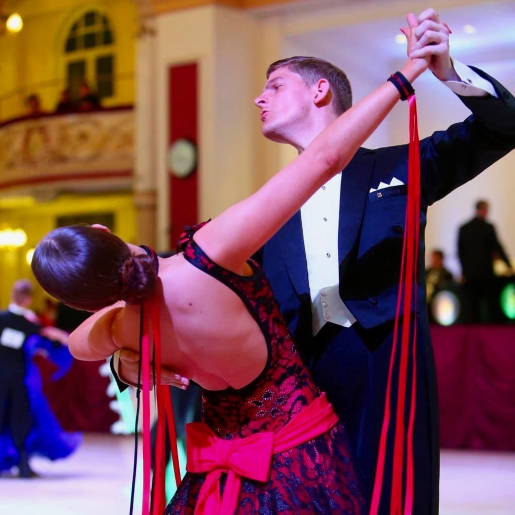 Ballroom dancers at The Regency Dance Centre